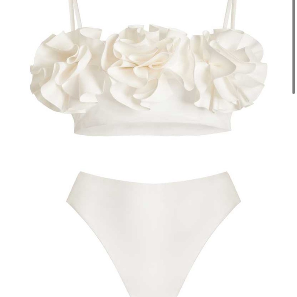 COPY - Mayhem Coronel - Ruffled Bikini - White